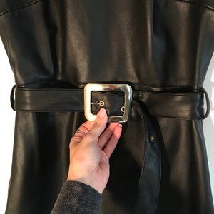 Leather Little Black Dress- PRICE DROP